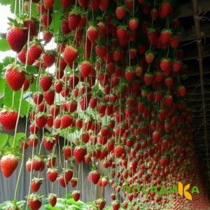 Клубника ампельная Анастасия купить по цене от 370р. в интернет-магазине «Посадика» с доставкой почтой в в Кыштыме и по всей России – [изображение №1].